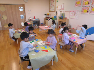 鬼のお面作り✨✨